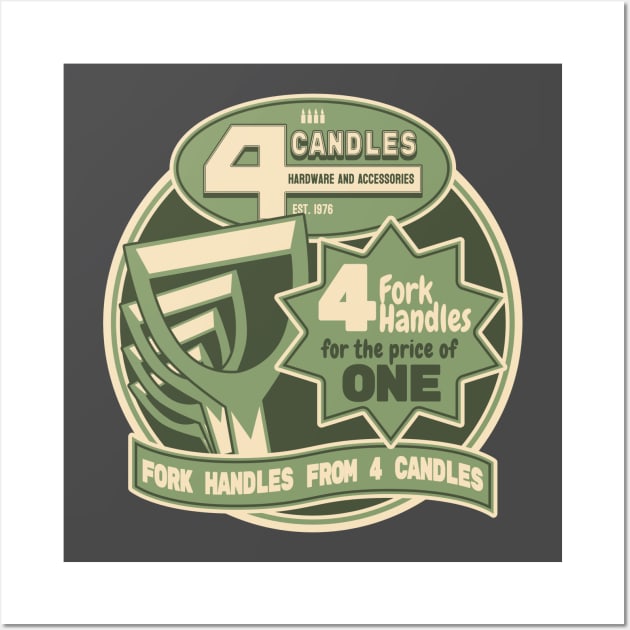 Fork Handles from Four Candles Wall Art by robotrobotROBOT